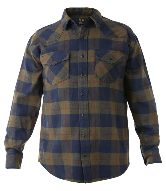 Navy / Olive Buffalo Plaid