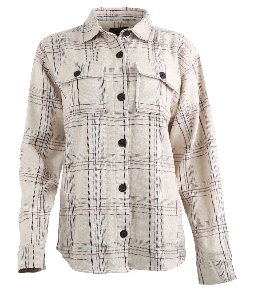 Oatmeal / Beet Plaid