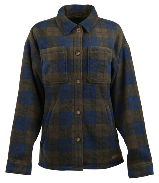 Pacific Blue / Olive Plaid