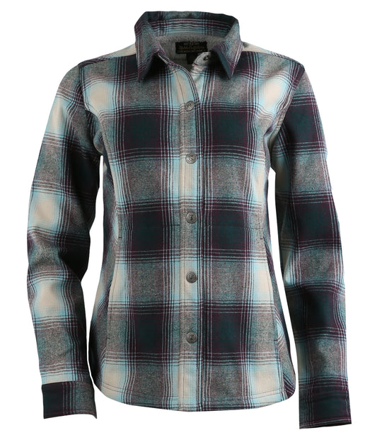 Eggplant / Alloy Plaid