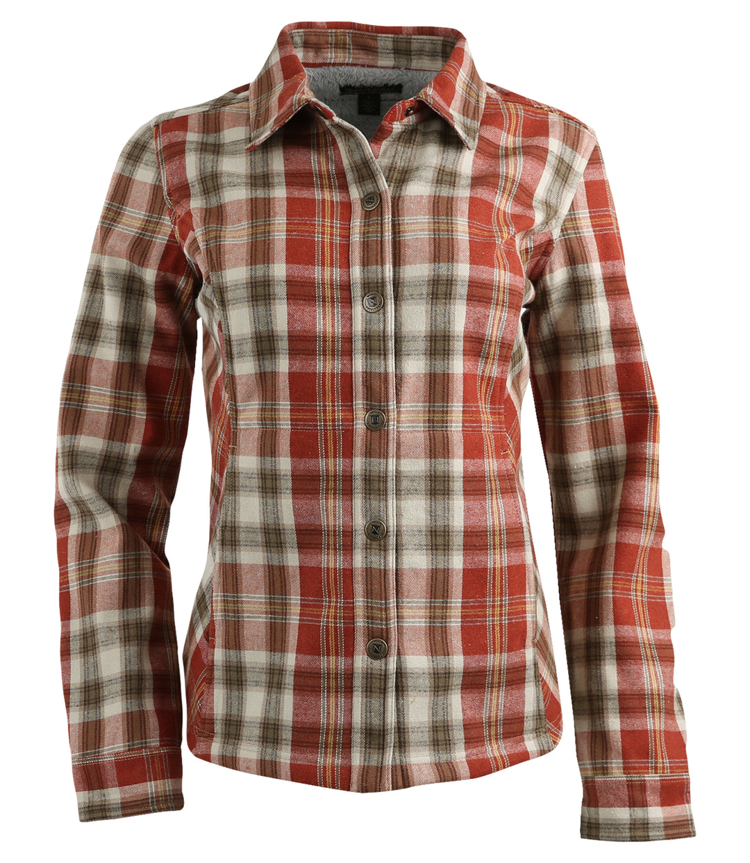Brick Red / Khaki Plaid