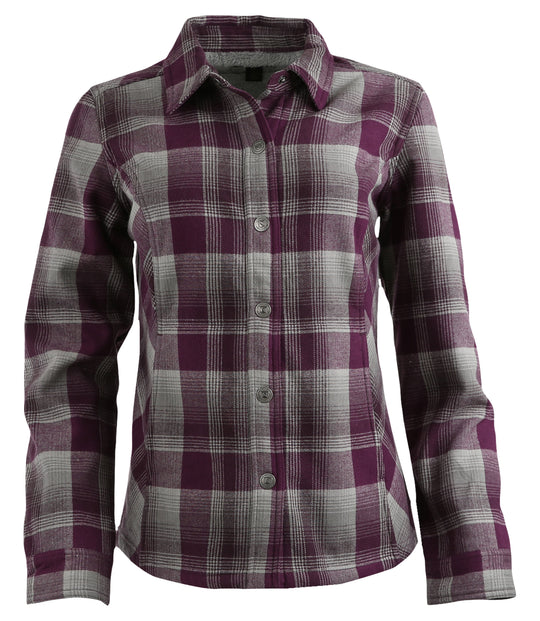 Beet / Eggplant Plaid