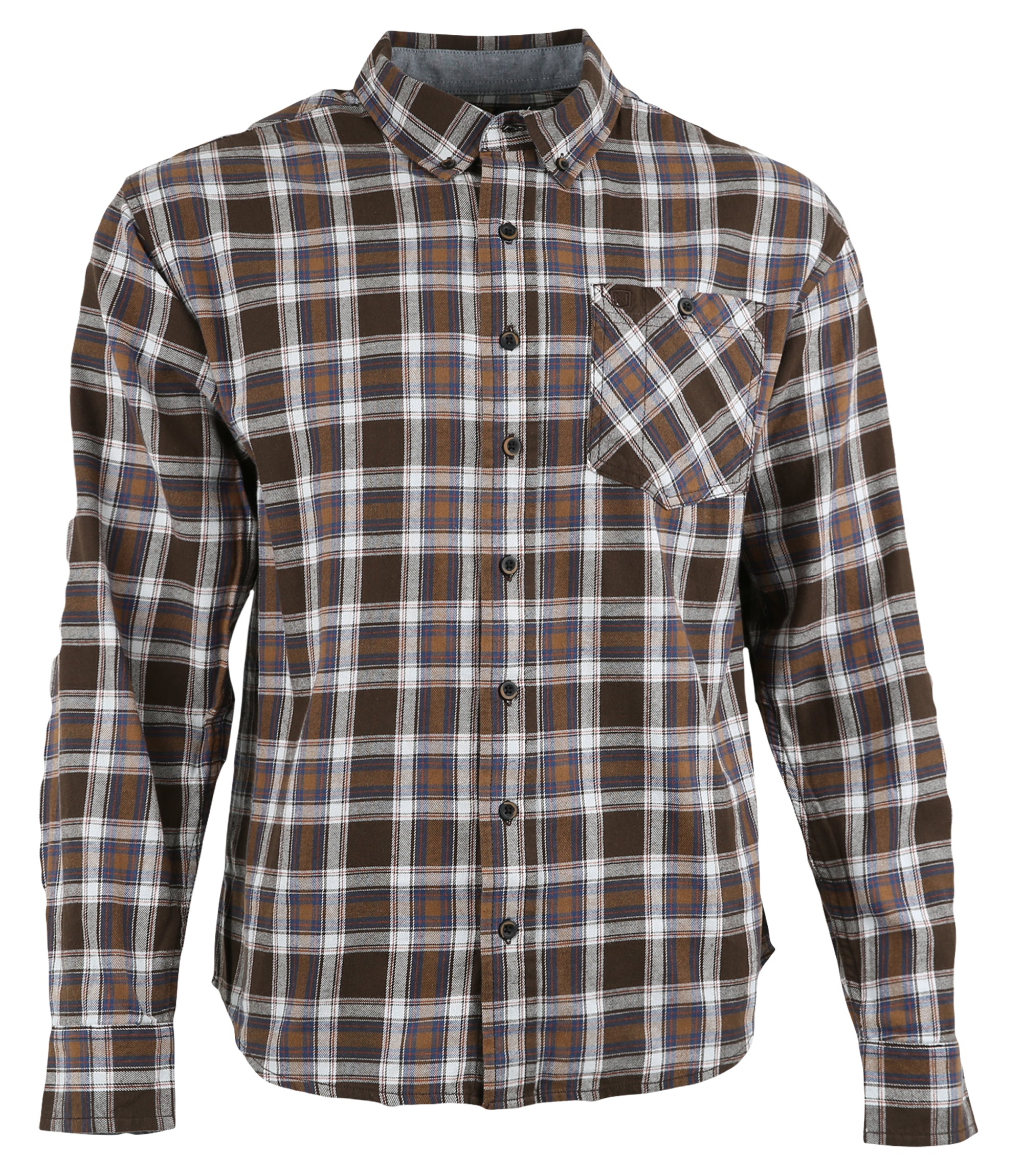 Brown / Blue Plaid