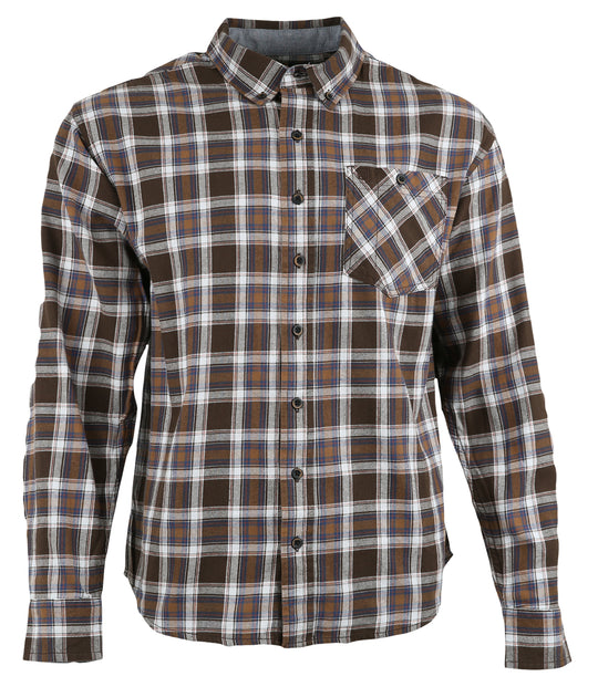Brown / Blue Plaid