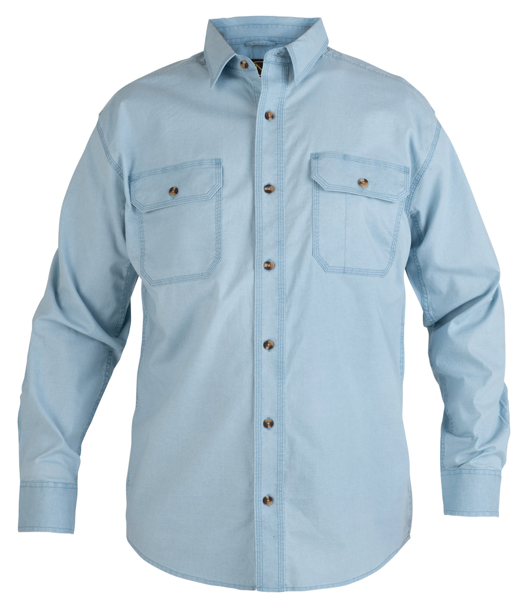 Men's Long Sleeve Weathered Work Shirt Noble Outfitters Men's Long Sleeve Weathered Work Shirt Noble Outfitters