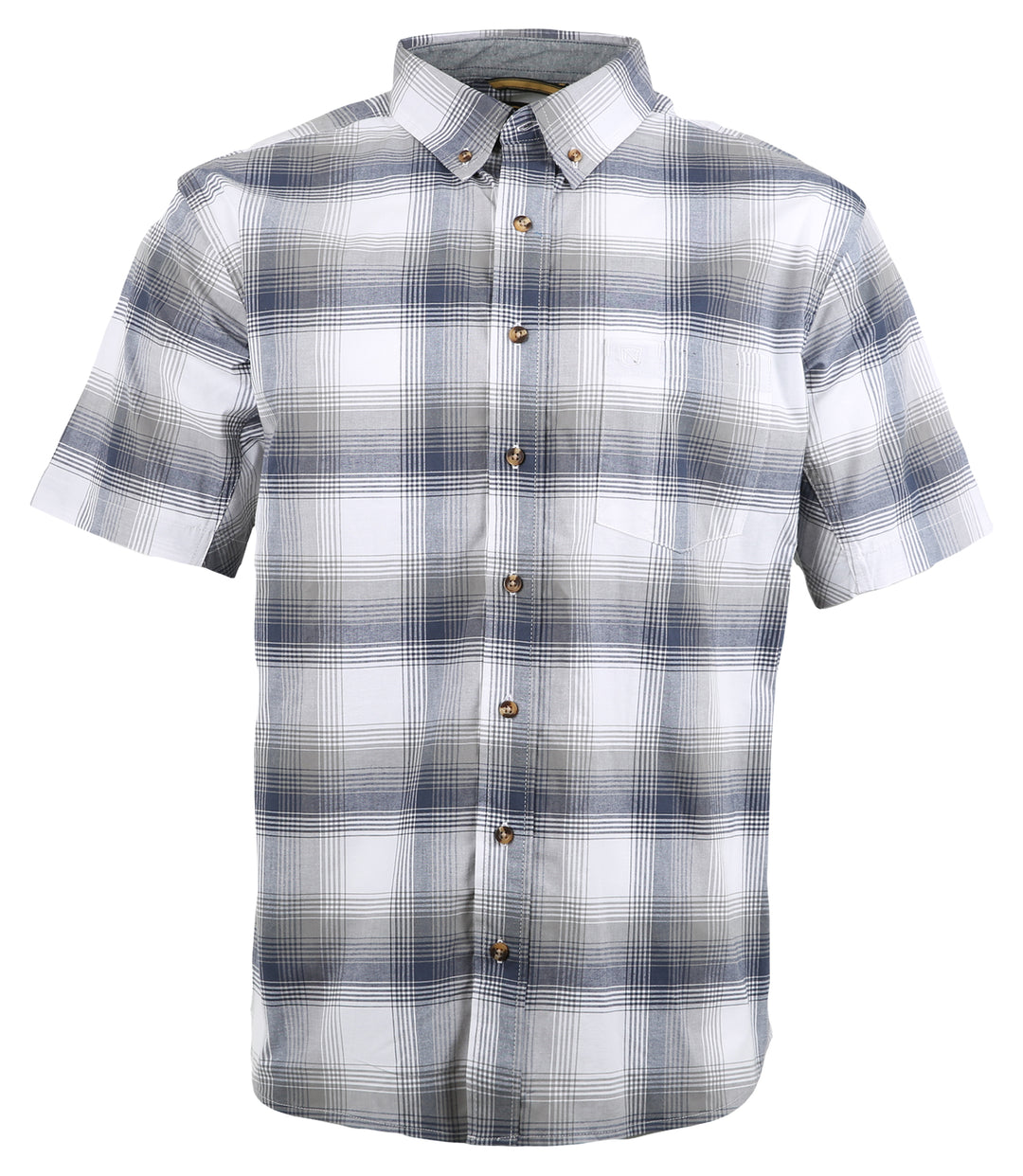 Light Grey & Navy Plaid