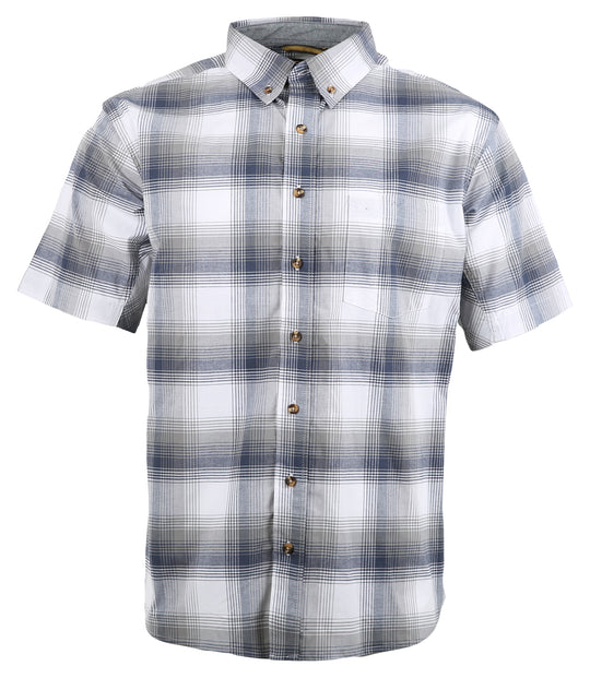 Light Grey & Navy Plaid