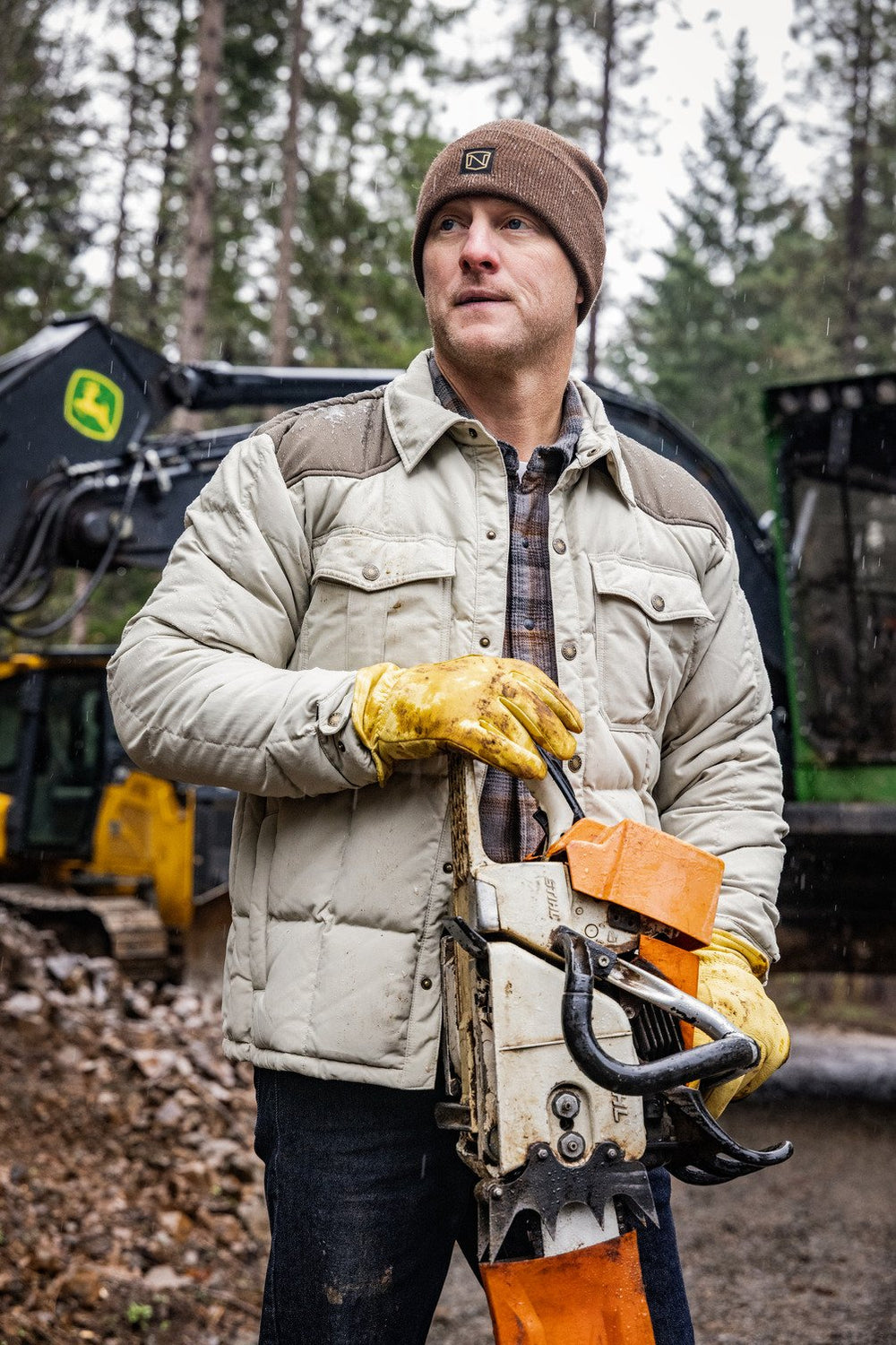 Heritage Snap Front Puffer Shirt Jac
