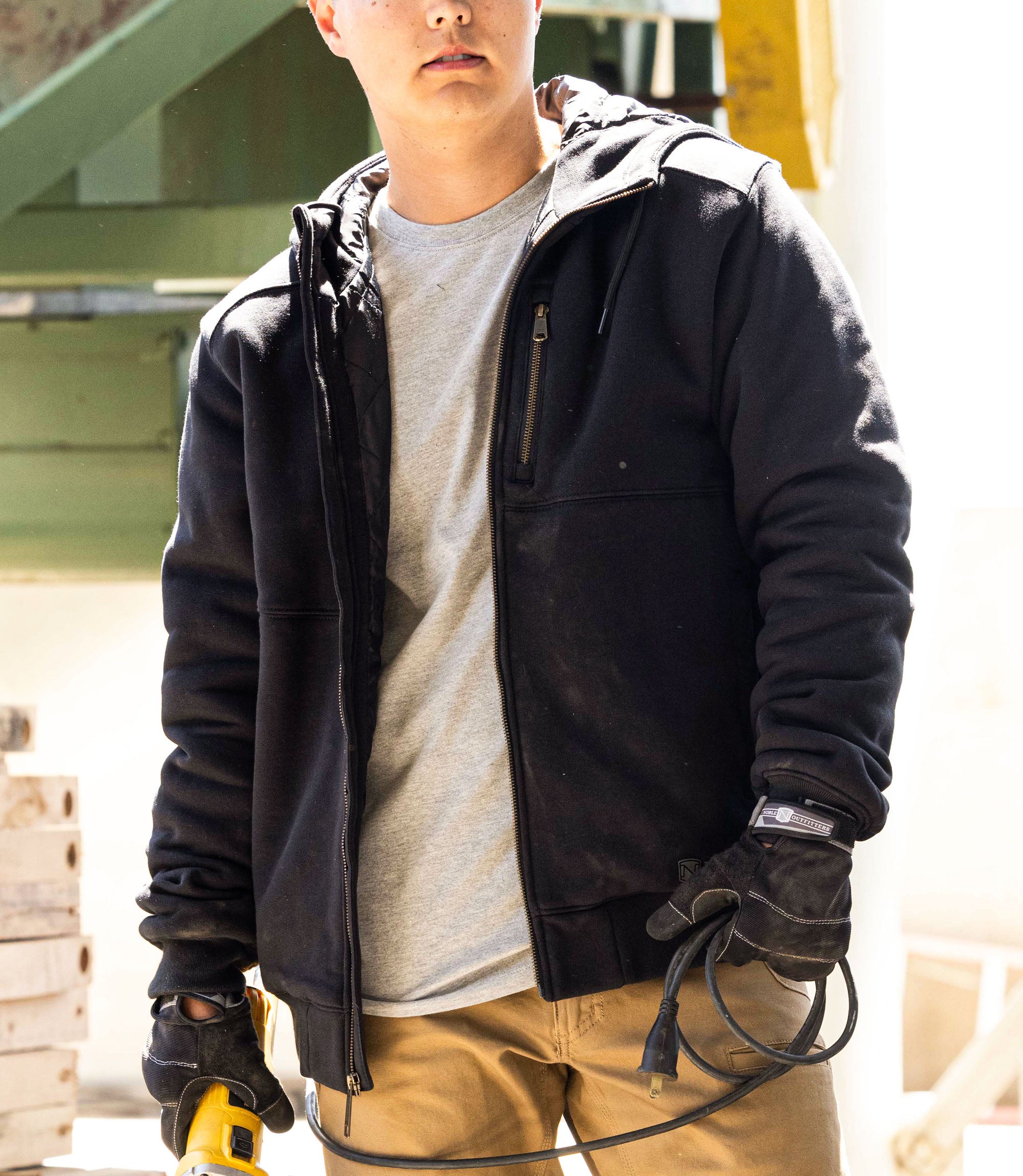 Heavy duty hoodie with zipper best sale