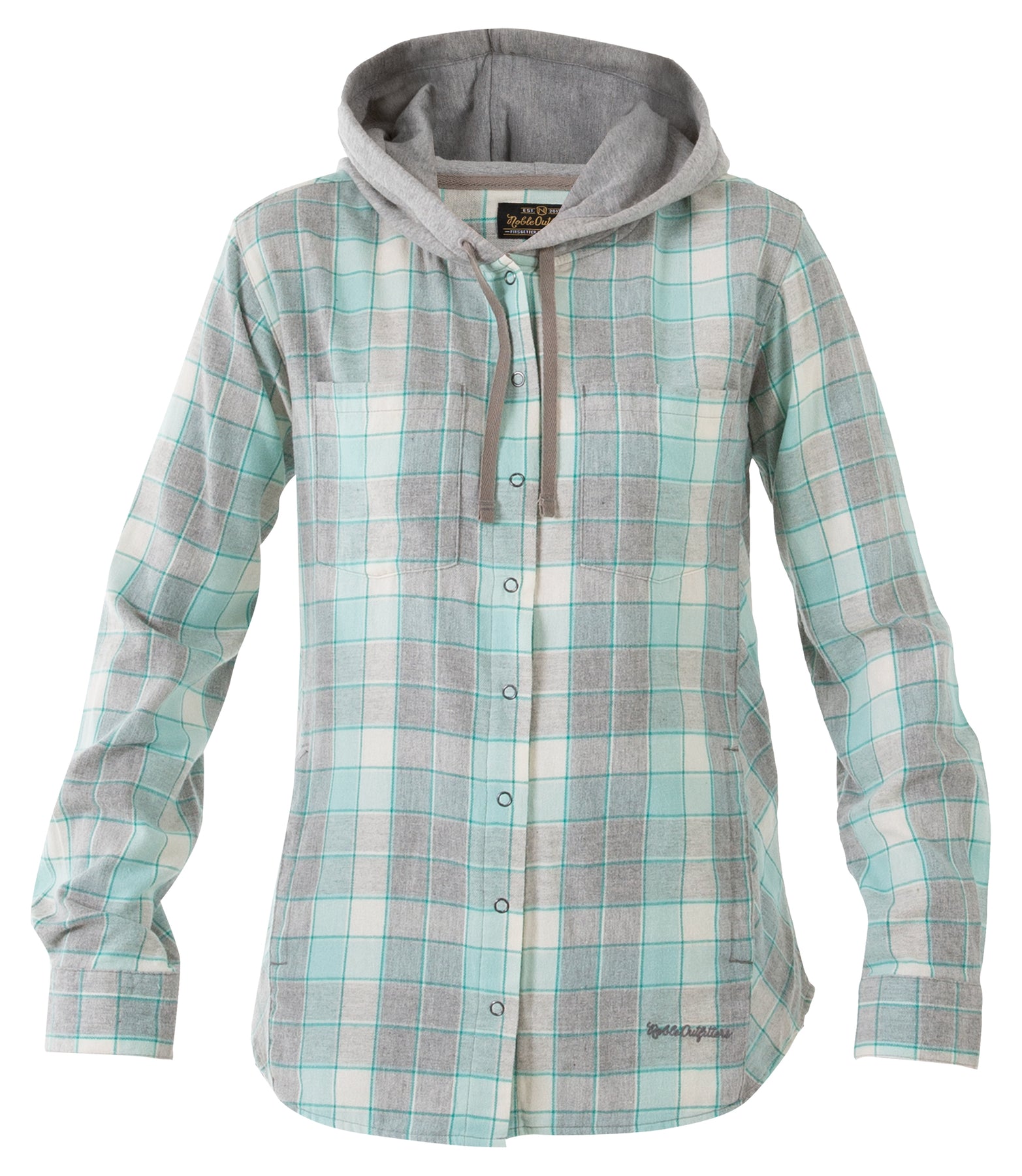 Women s Hooded Flannel Shirt Jacket Closeout Noble Outfitters