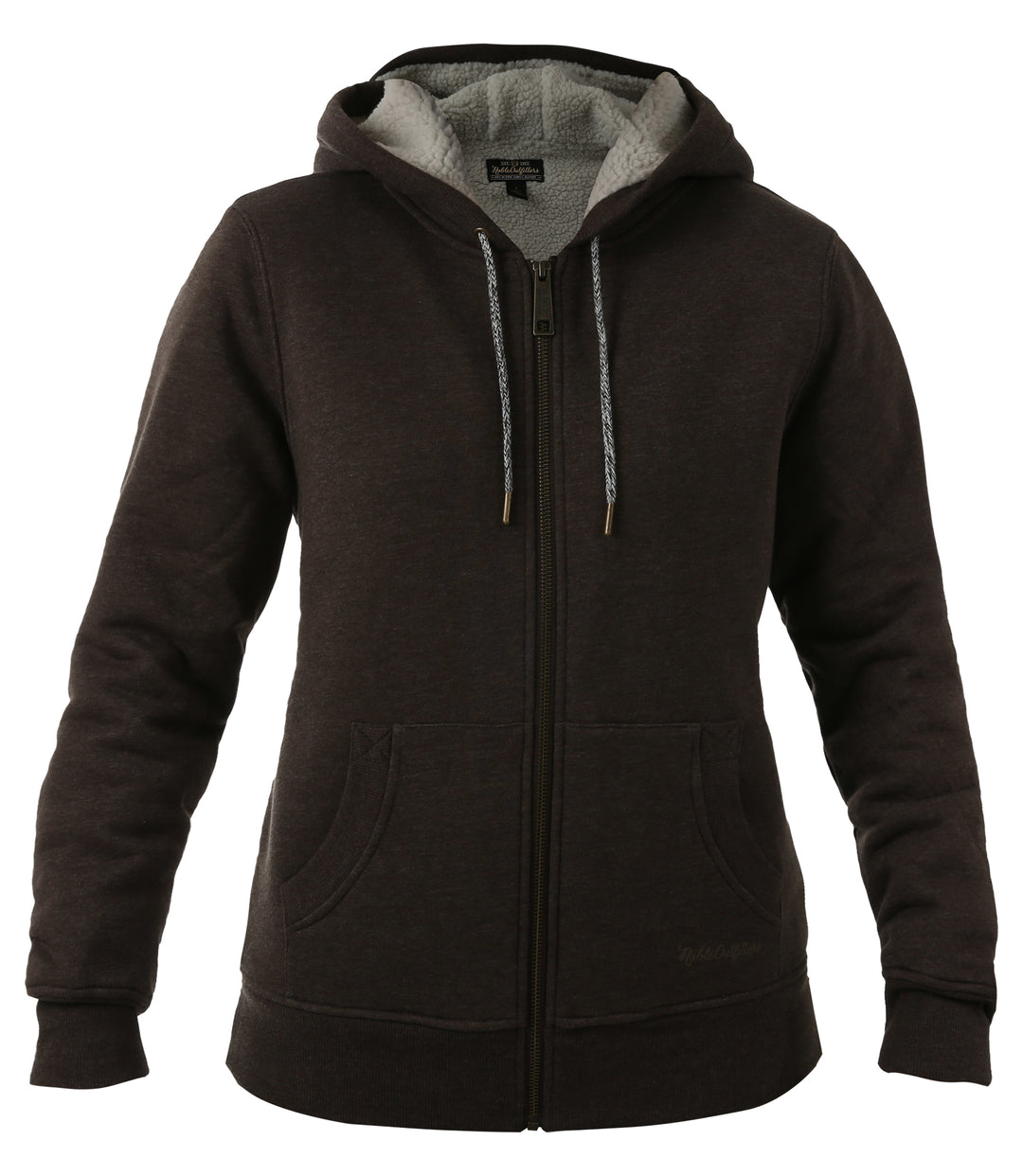 Women's Sherpa Lined Full Zip Hoodie – Noble Outfitters