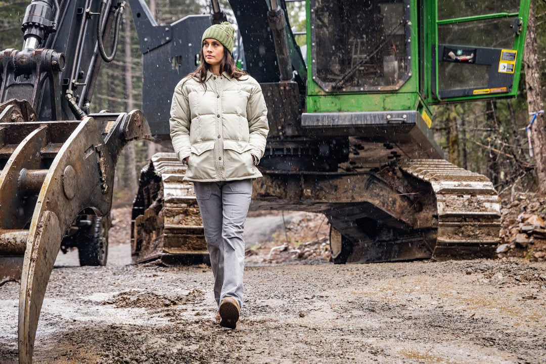 Snap Front Puffer Jacket