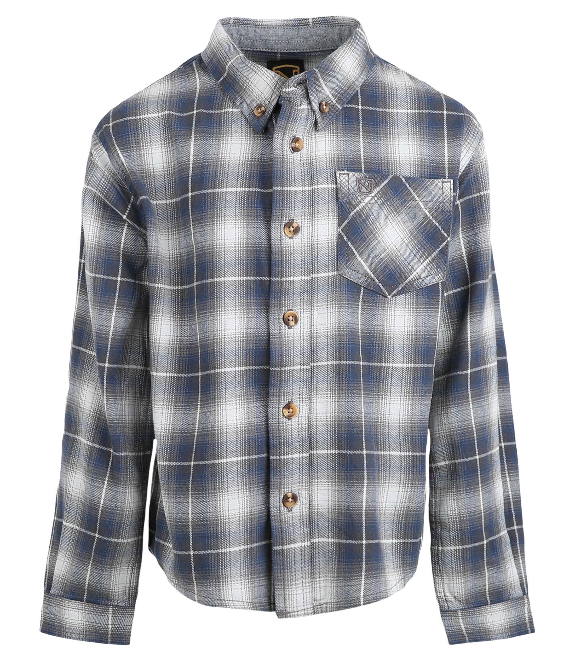 Pacific Blue / Gray Plaid
