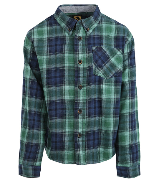 Navy / Malachite Plaid