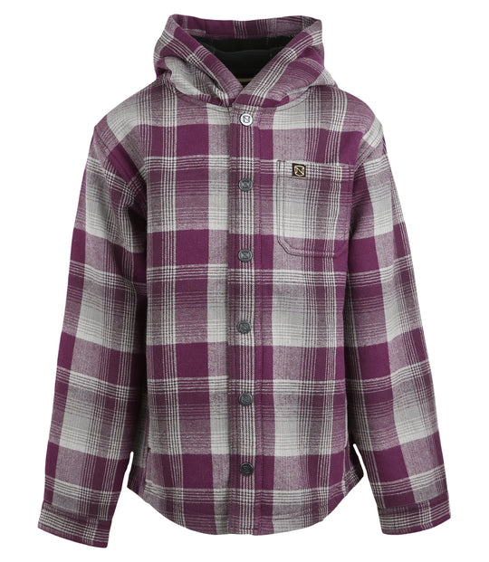 Beet / Eggplant Plaid