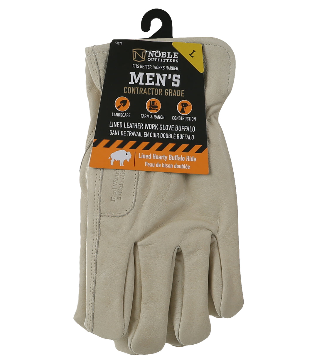 buffalo gold handschuhe Men's Fleece Lined Leather Work Glove – Buffalo – Noble Outfitters