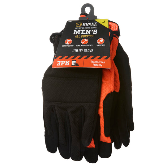 Men's Touchscreen Utility Glove 3 Pack