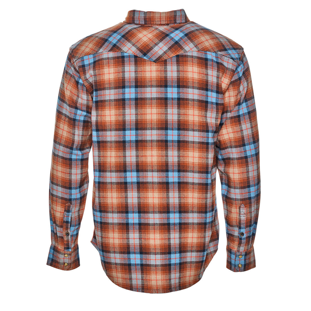 Brawny Snap Front Flannel Shirt