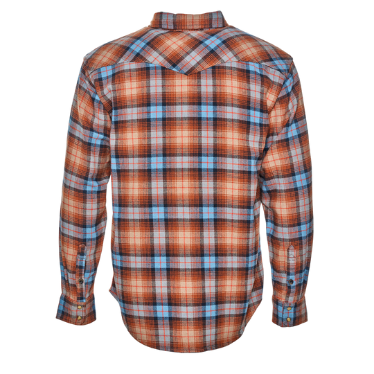 Brawny Snap Front Flannel Shirt