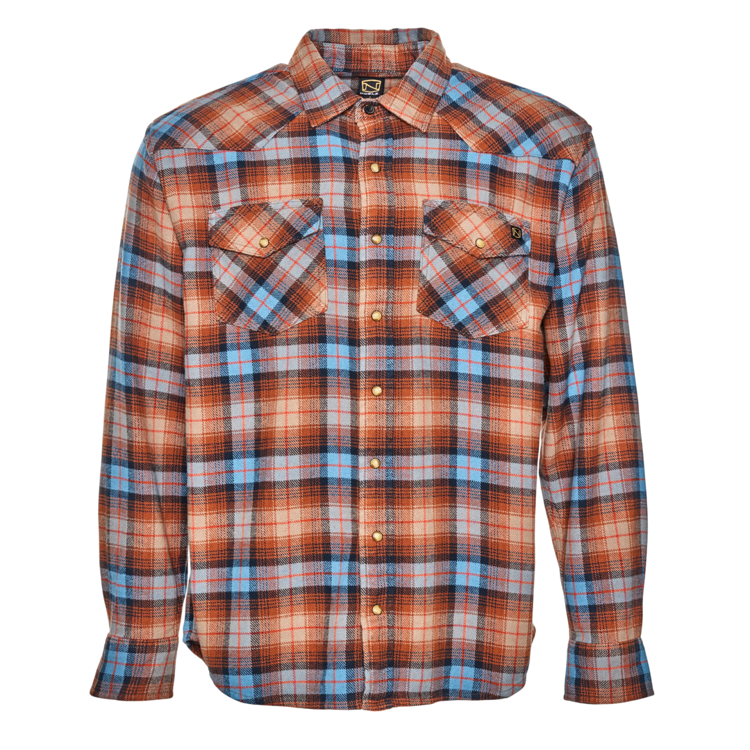 Brawny Snap Front Flannel Shirt