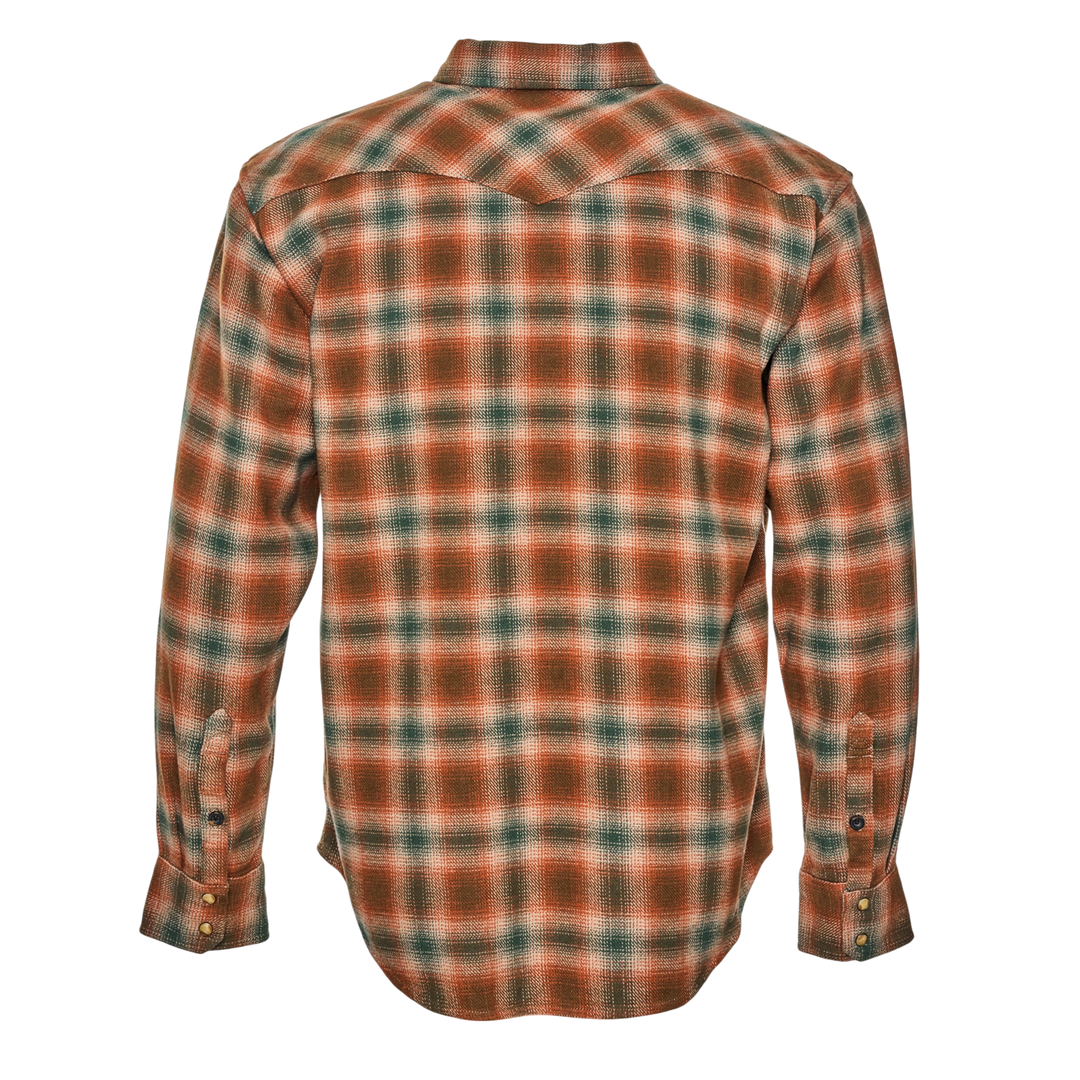 Brawny Snap Front Flannel Shirt