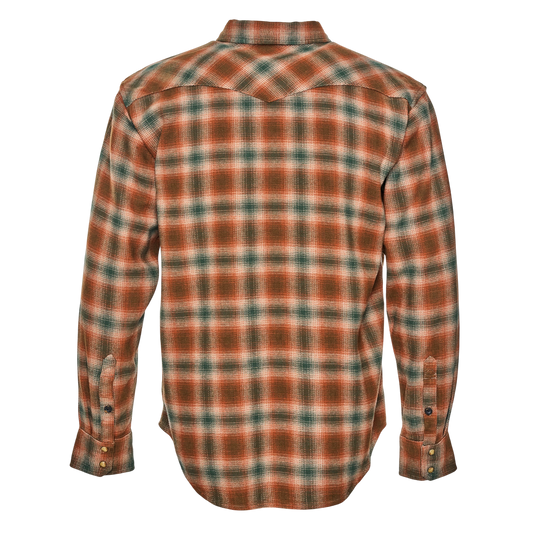 Brawny Snap Front Flannel Shirt