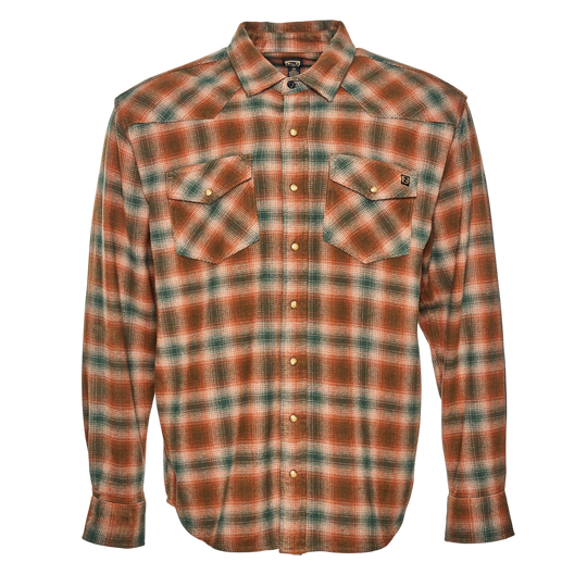 Brawny Snap Front Flannel Shirt