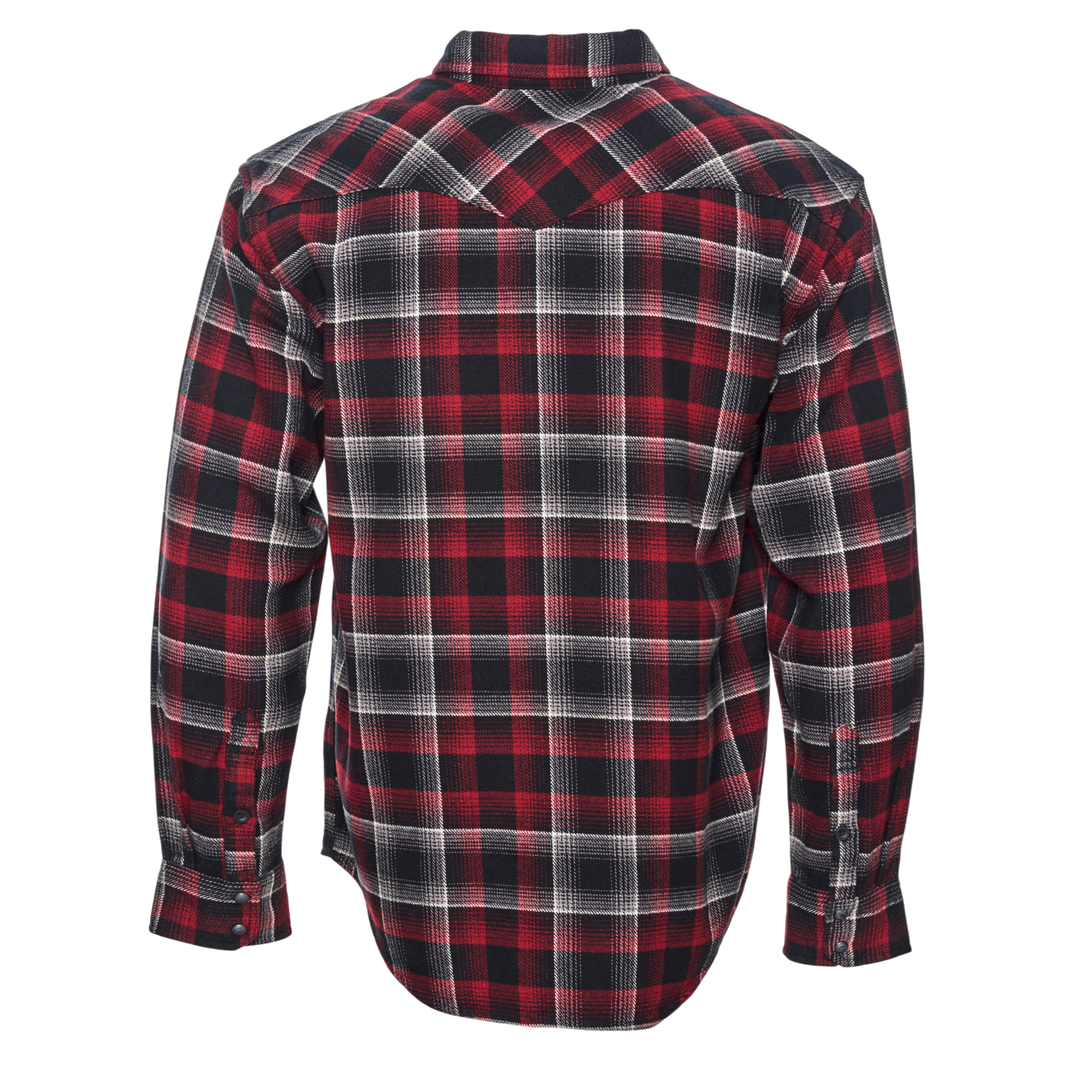 Brawny Snap Front Flannel Shirt