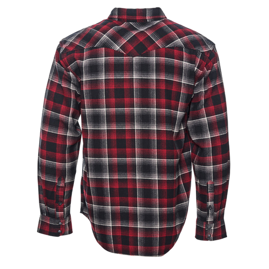 Brawny Snap Front Flannel Shirt