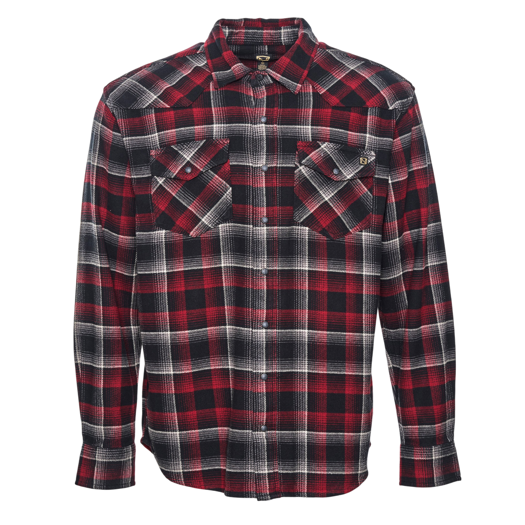 Brawny Snap Front Flannel Shirt