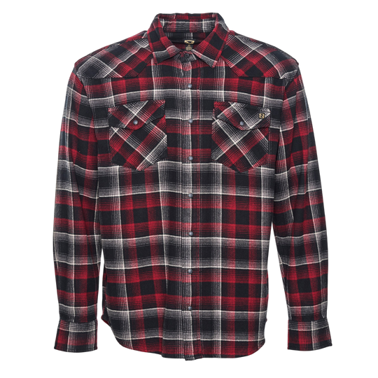 Brawny Snap Front Flannel Shirt