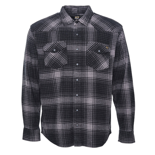 Brawny Snap Front Flannel Shirt