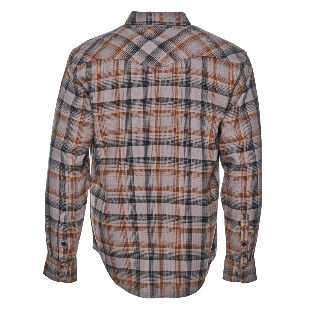 Brawny Snap Front Flannel Shirt