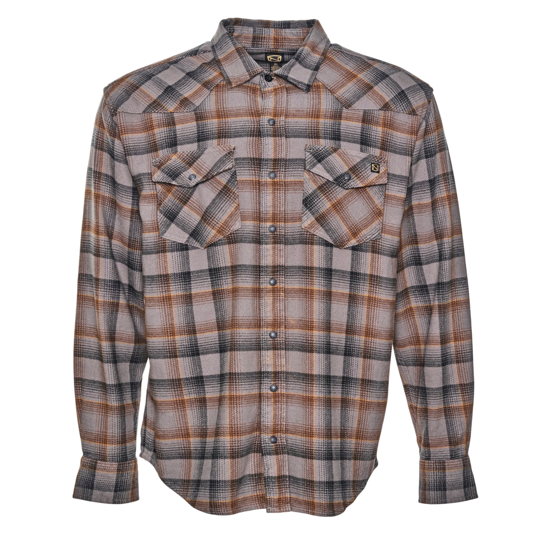 Brawny Snap Front Flannel Shirt