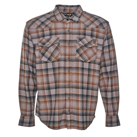 Brawny Snap Front Flannel Shirt