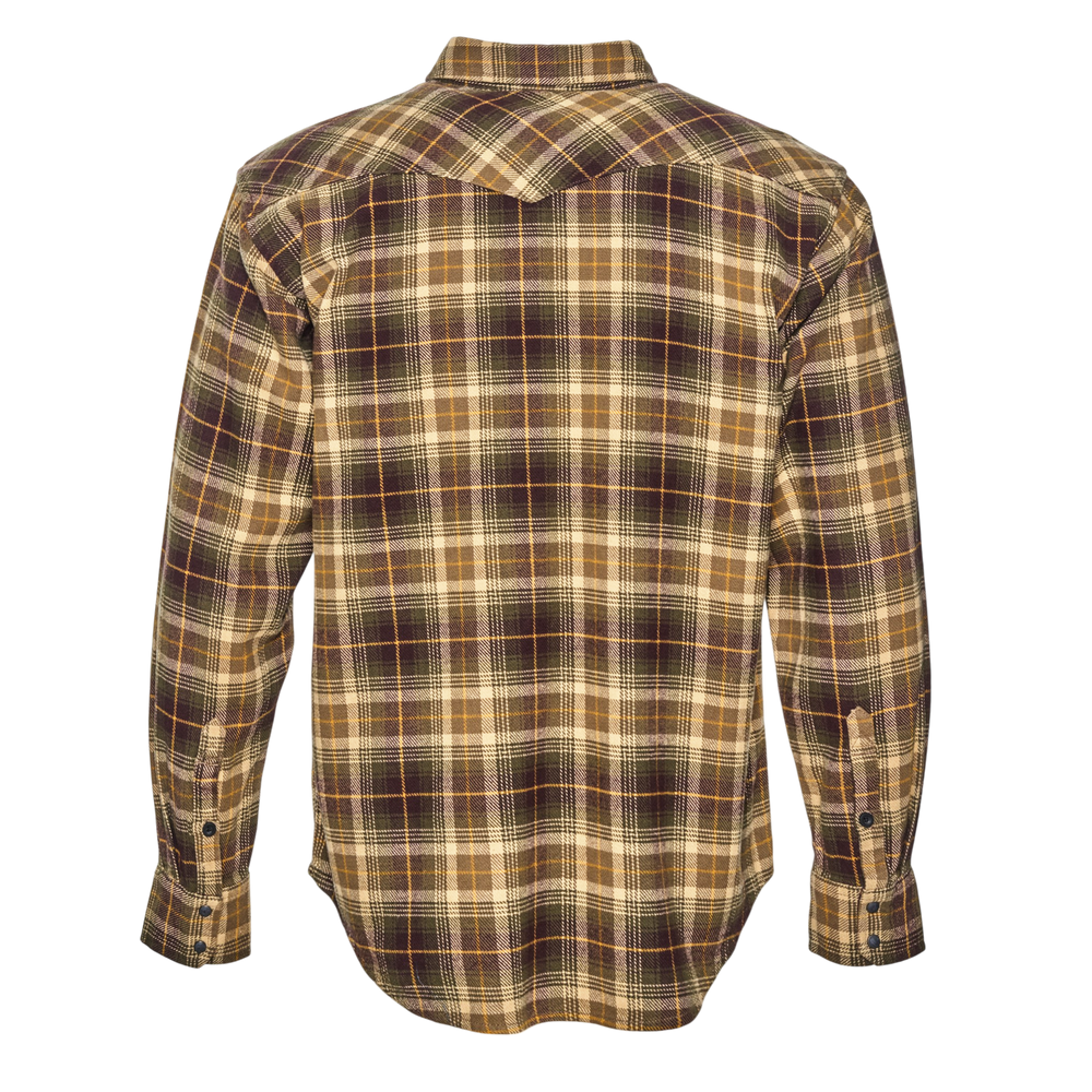 Brawny Snap Front Flannel Shirt