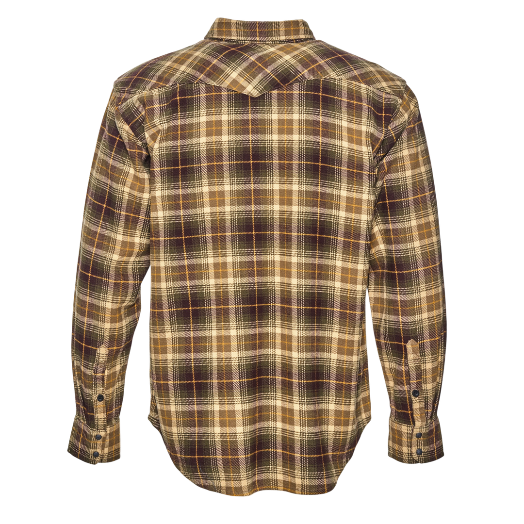 Brawny Snap Front Flannel Shirt
