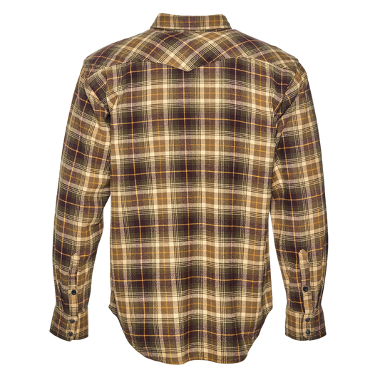 Brawny Snap Front Flannel Shirt
