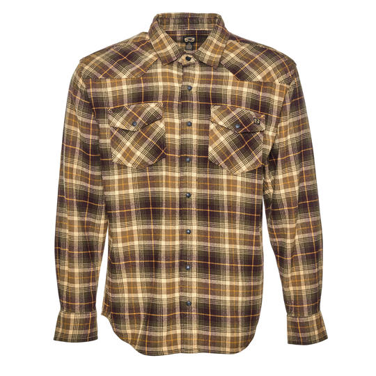 Brawny Snap Front Flannel Shirt