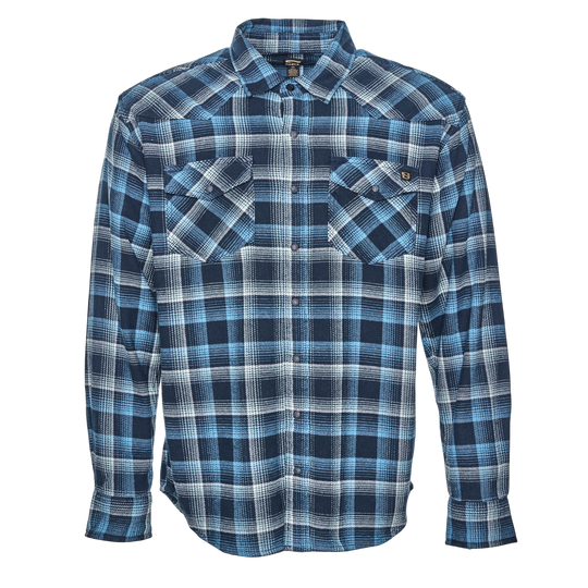 Brawny Snap Front Flannel Shirt