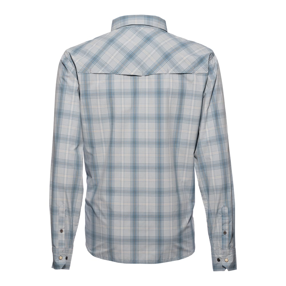 winchester dress shirt Men's Winchester Shirt in Blue Puppytooth with Double Cuffs