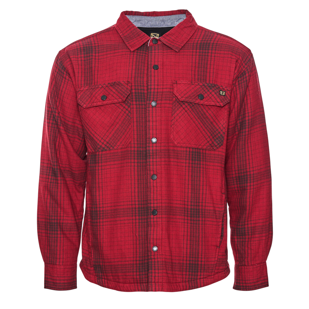 Men's Fleece Lined Flannel Shirt Jacket