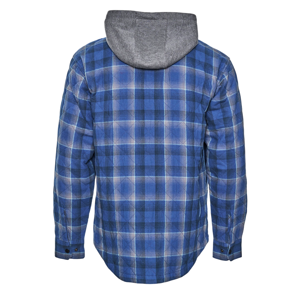 Men’s Insulated Hooded Snap Shirt Jacket