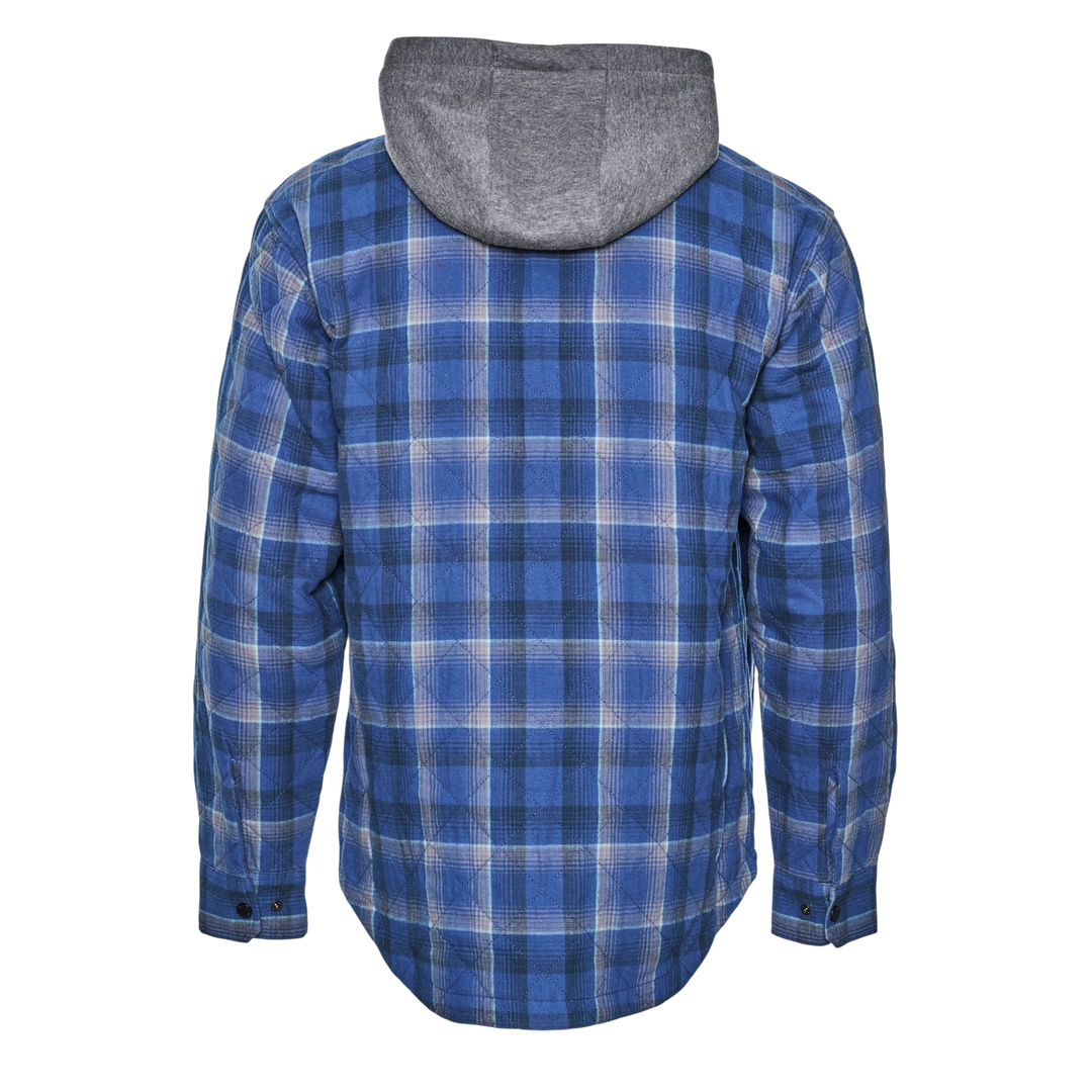 Insulated Hooded Snap Shirt Jacket