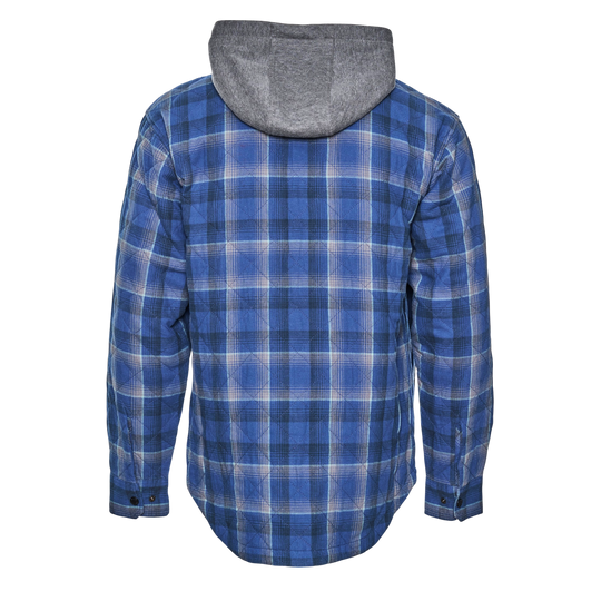 Insulated Hooded Snap Shirt Jacket