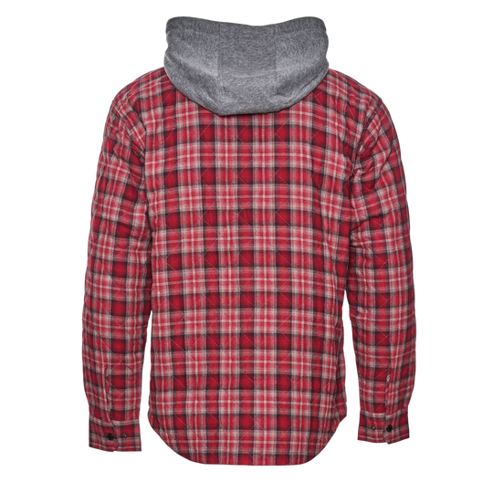 Insulated Hooded Snap Shirt Jacket