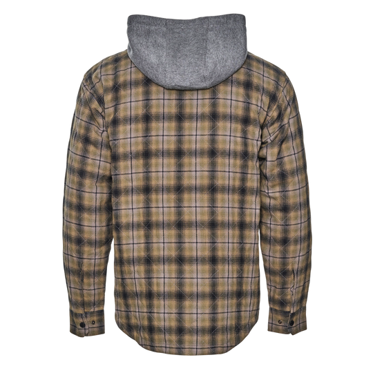 Insulated Hooded Snap Shirt Jacket