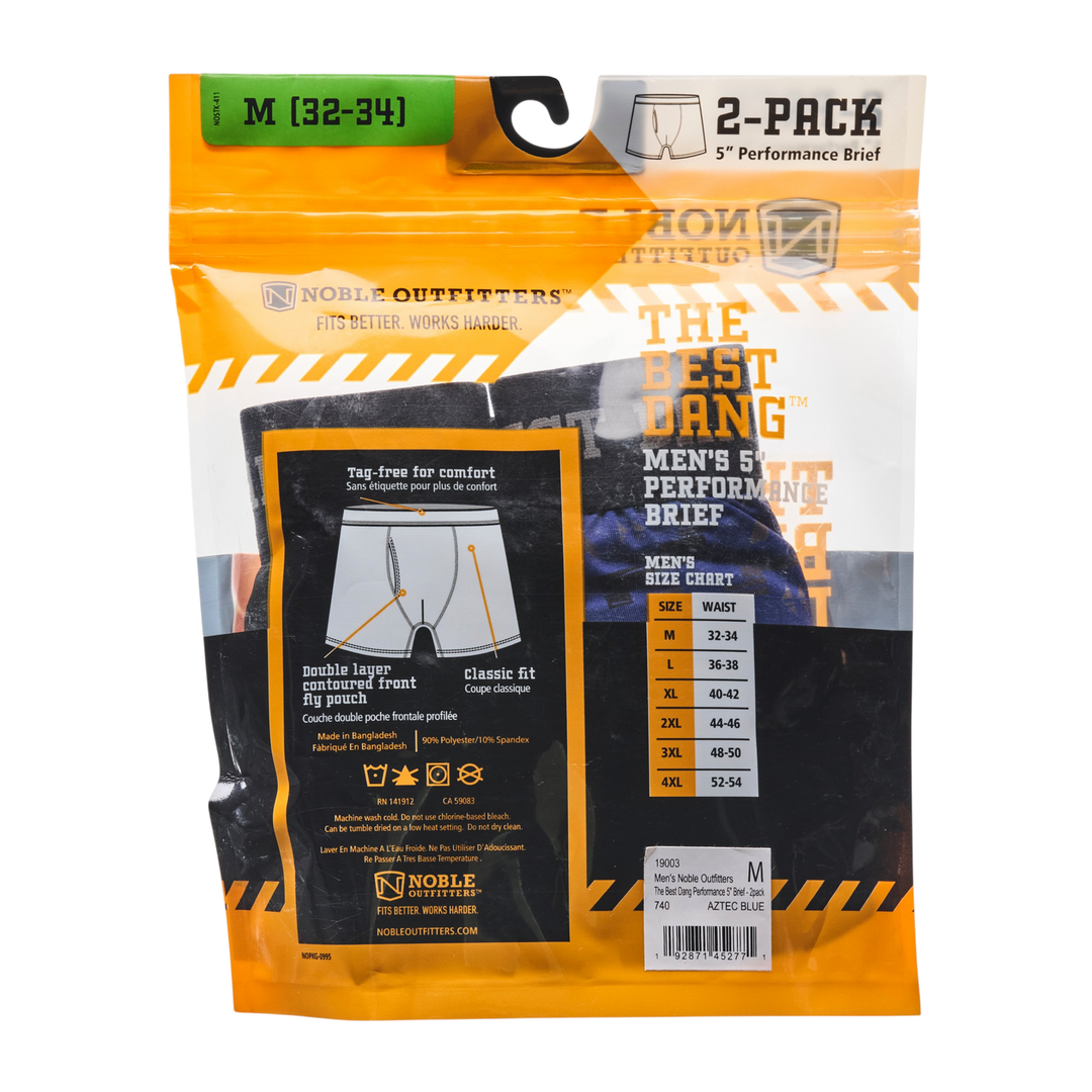 Men's The Best Dang™ Performance 5” Brief – 2 Pack