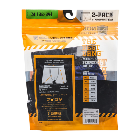 Men's The Best Dang™ Performance 5” Brief – 2 Pack