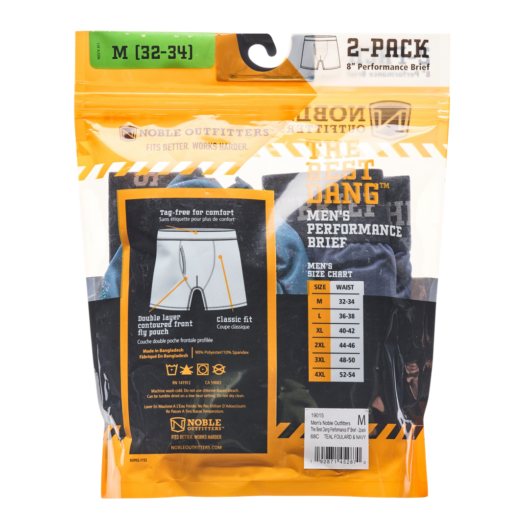 Men's The Best Dang™ Performance 8” Brief – 2 Pack